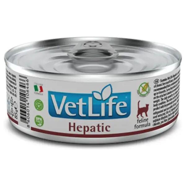 farmina cat vet life hepatic 85g