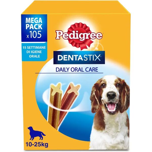 pedigree dentastix snack igiene orale cane 105pz medium