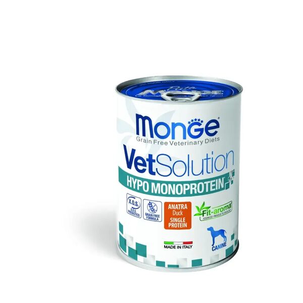 monge vet solution hypo monoproteico dog 400g anatra