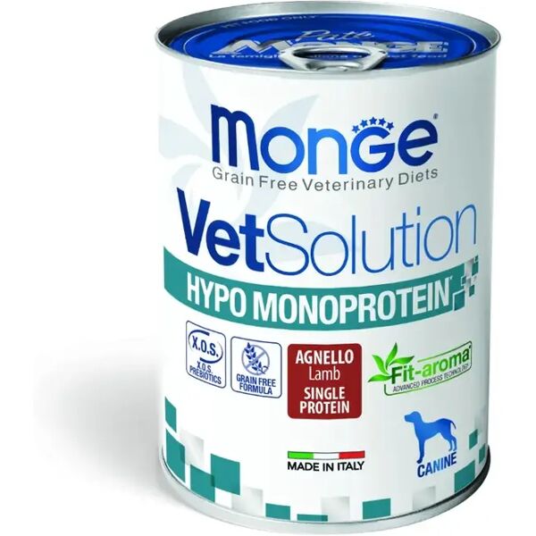 monge vet solution hypo monoproteico dog 400g agnello