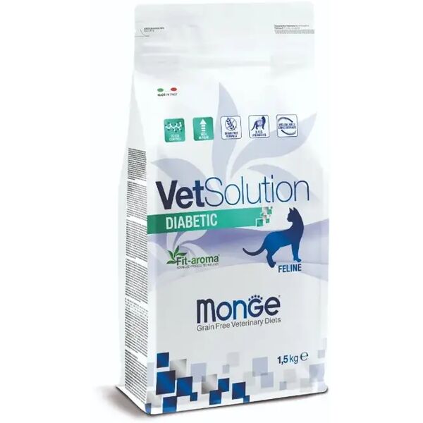 monge vet solution  diabetic dry cat 1.5kg