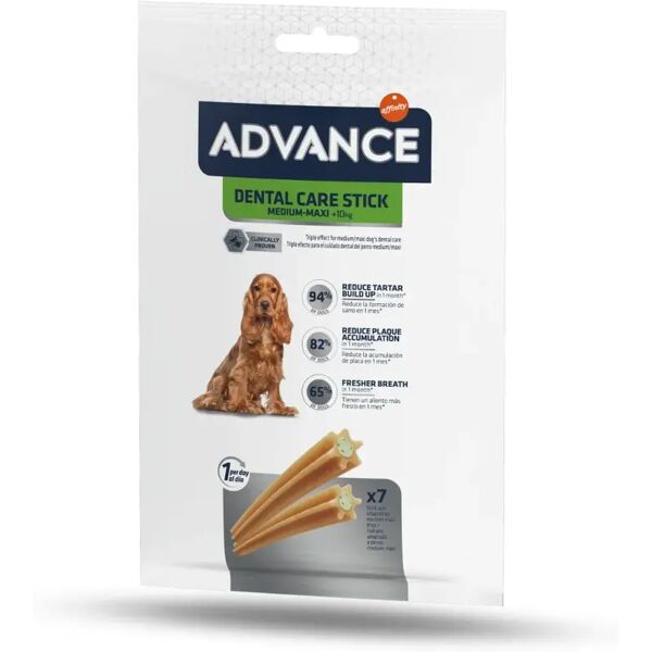 advance snack dog medium/maxi dental care stick 180g.