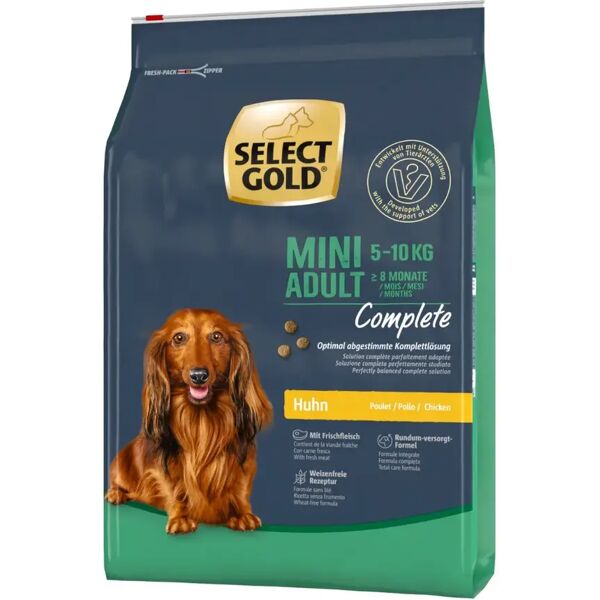 select gold complete mini adult con pollo 4kg