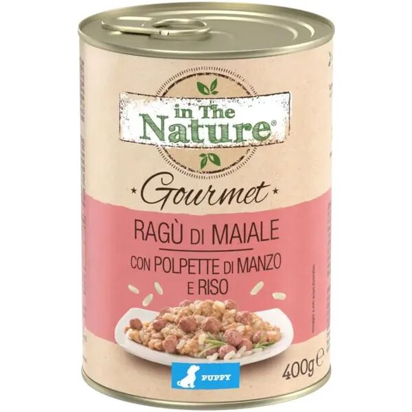 in the nature gourmet puppy lattina 400g maiale con manzo e riso