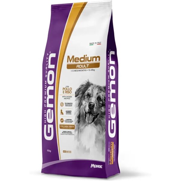 gemon dog adult medium pollo e riso 15kg