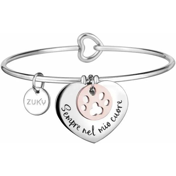 zuky bracciale bangle sempre cuore 1pz