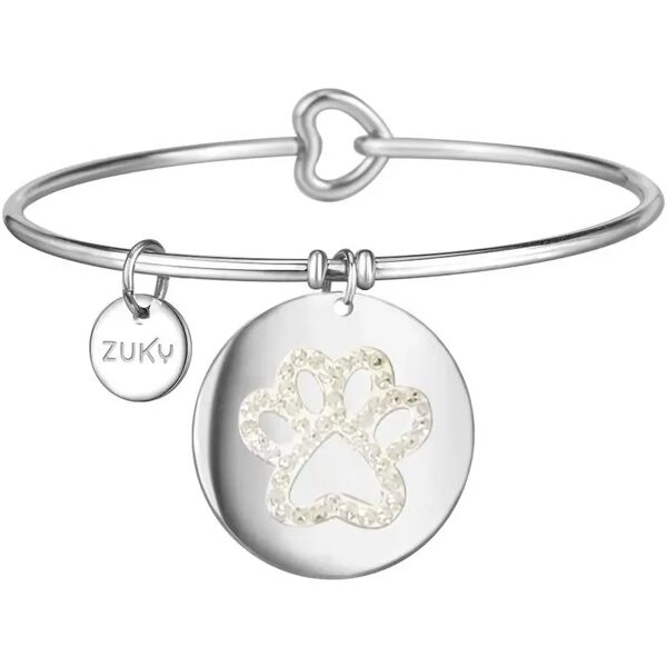 zuky bracciale bangle zampa con cristalli 1pz