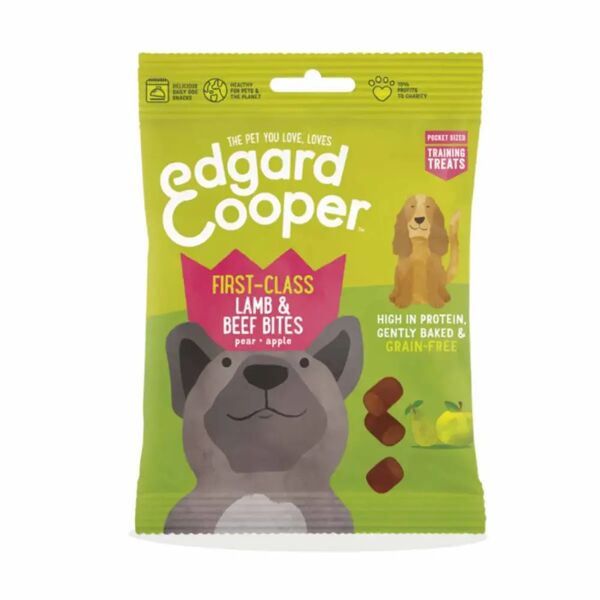 edgard cooper edgard & cooper snack dog bite 50g agnello/manzo