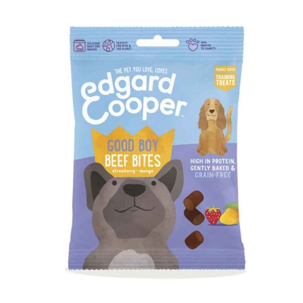 edgard cooper edgard & cooper snack dog bite 50g manzo
