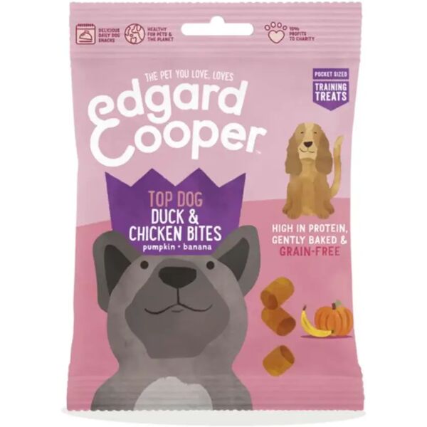 edgard cooper edgard & cooper snack dog bite 50g anatra/pollo