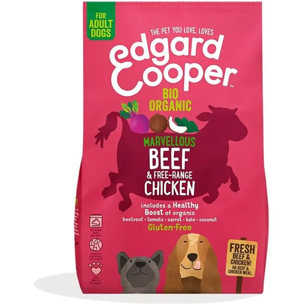 edgard cooper edgard & cooper dog  adult bio organic pollo e manzo 2.5kg