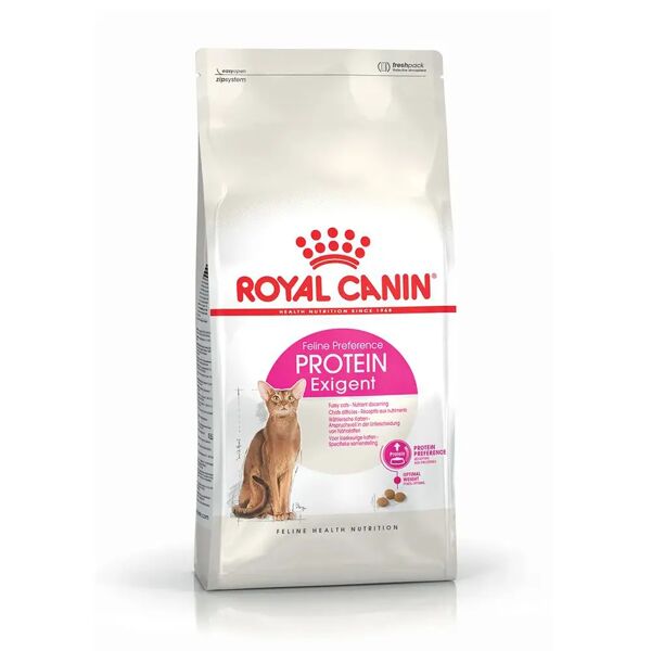 royal canin cat exigent protein alimento completo per gatti adulti molto esigenti di oltre 1 anno di età 400g