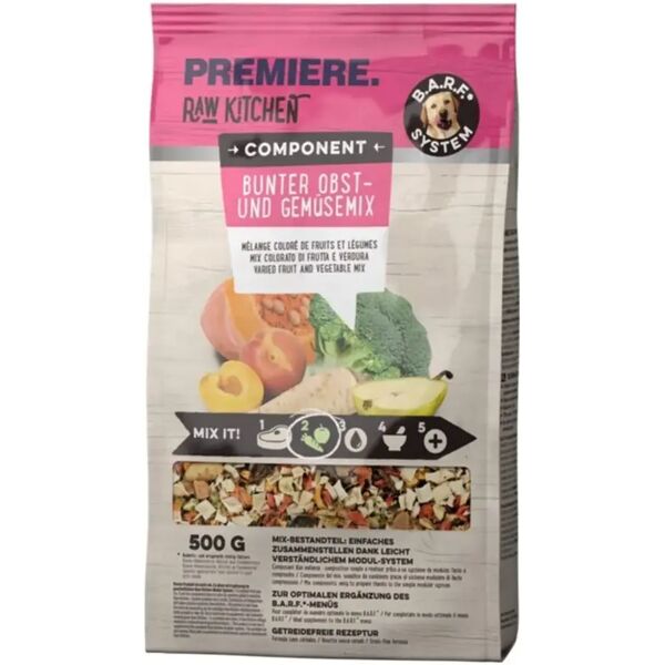 premiere dog raw kitchen mix di frutta e verdura 500g