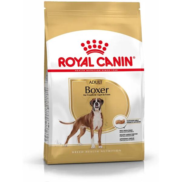 royal canin boxer adult alimento completo per cani di razza adulti e maturi oltre 15 mesi di età 12kg