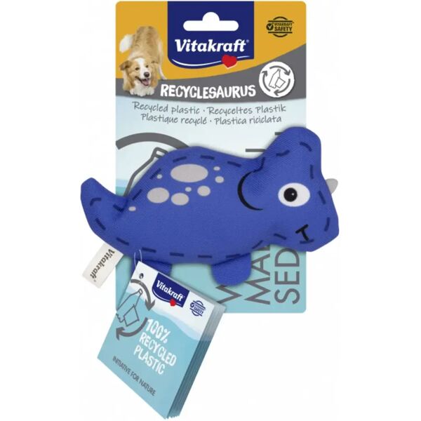 vitakraft recyclesaurus dinosauro blu 1pz