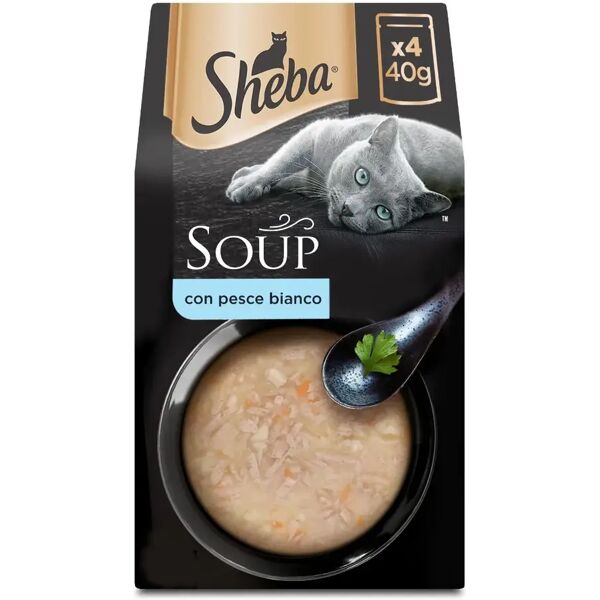 sheba soup cat busta multipack 4x40g pesce bianco