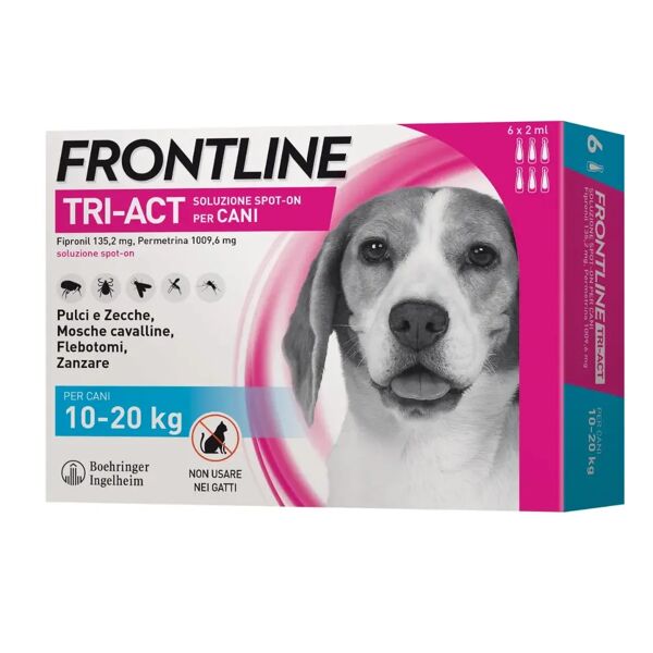 frontline tri-act cane 10-20kg 6 pipette