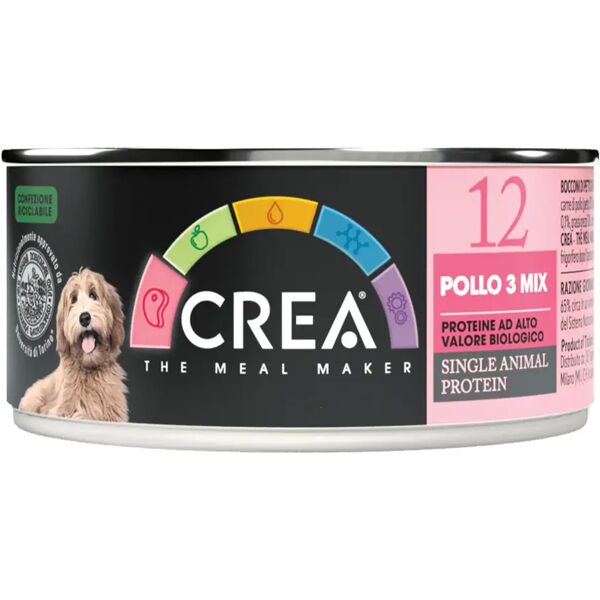 crea dog lattina pollo 3 mix 90g