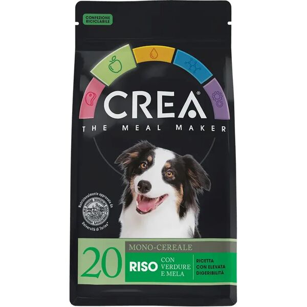 crea dog mix riso con verdure e mela 450g