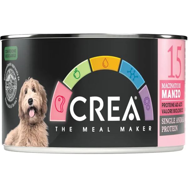 crea dog lattina macinato di manzo 150g