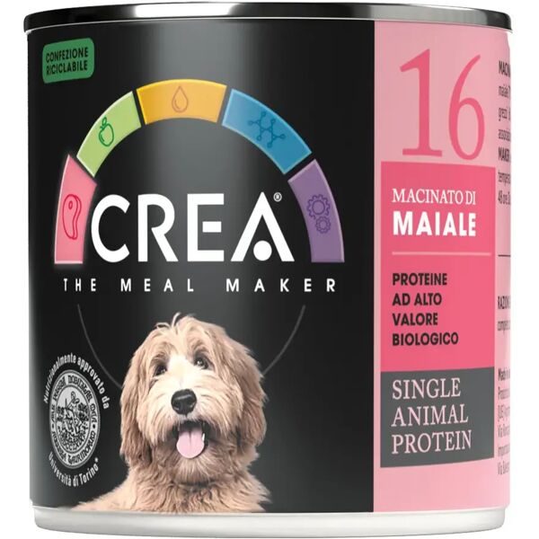 crea dog lattina macinato di maiale 300g