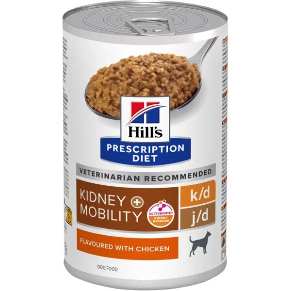 hills hill's prescription diet k/d+mobility patè per cani per la salute renale e delle articolazioni 370g