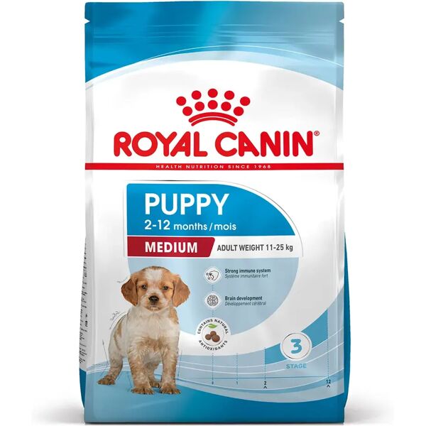 royal canin medium puppy alimento completo per cuccioli di taglia media fino a 12 mesi di età 4kg