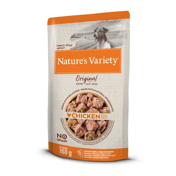 natures variety nature's variety original dog busta multipack 8x150g pollo