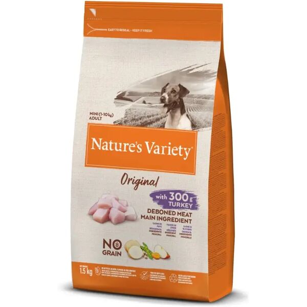 natures variety nature's variety original dog mini tacchino 1.5kg