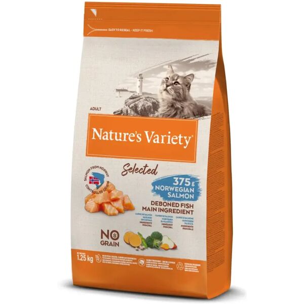 natures variety nature's variety selected cat salmone 1.25kg