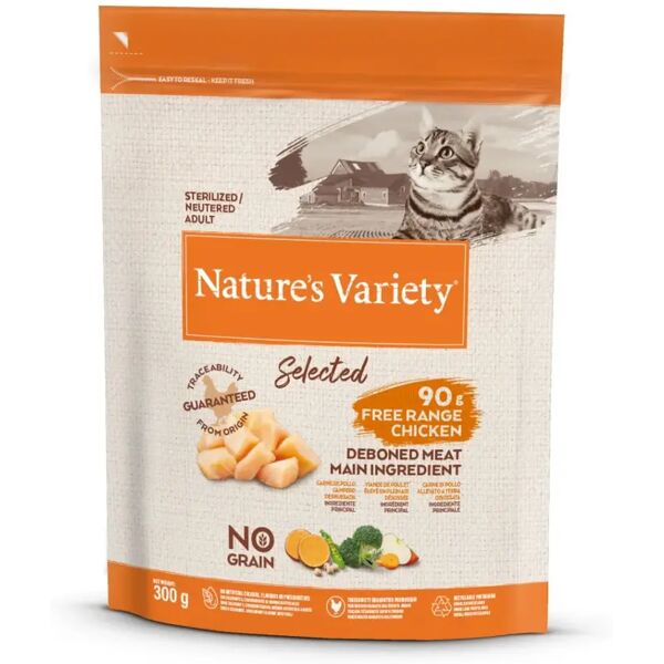 natures variety nature's variety selected cat sterilized pollo 300g