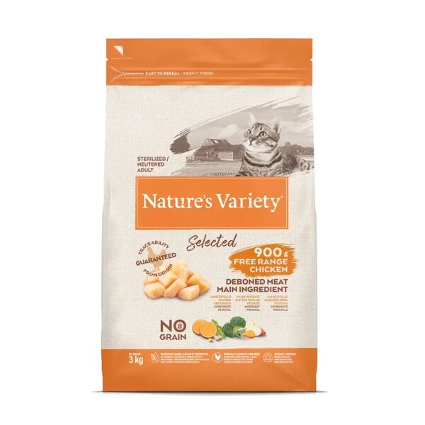 natures variety nature's variety selected cat sterilized pollo 3kg