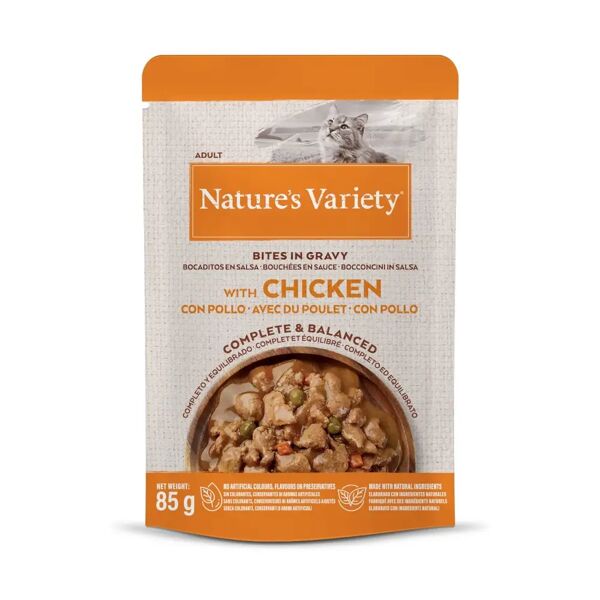 natures variety nature's variety cat busta multipack 22x85g pollo