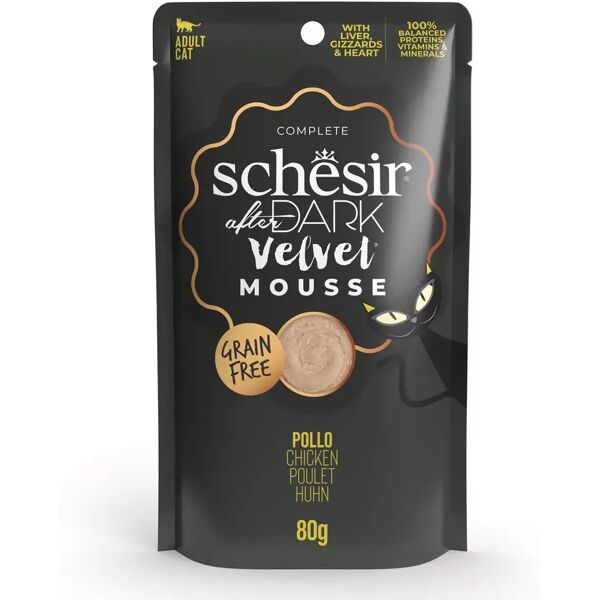 schesir after dark cat busta multipack 12x80g pollo