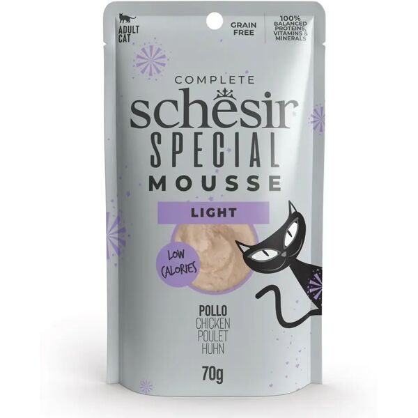 schesir special light busta multipack 12x70g pollo