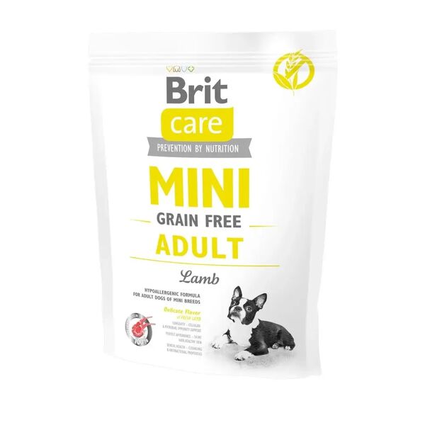 brit care dog mini senza cereali adult agnello 400g