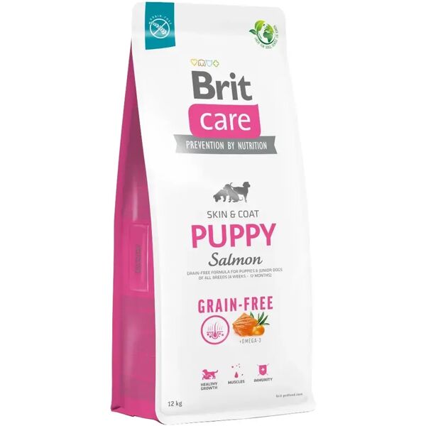 brit care  dog puppy grain free skin&coat salmone 12kg