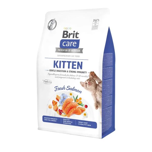 brit care kitten grain free gentle digestion&strong immunity salmone 400g