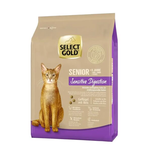 select gold cat sensitive digestion senior pollame con riso 2.5kg