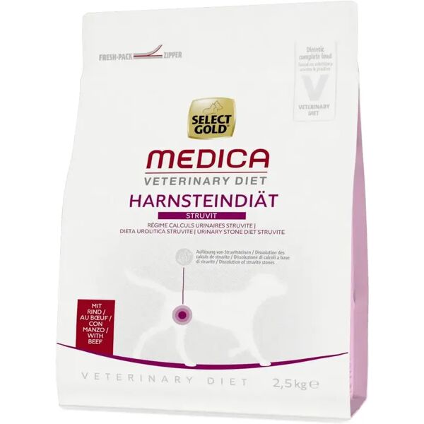 select gold medica dog urinary manzo 2.5kg