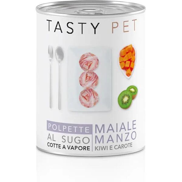 tasty pet dog lattina 400g maiale