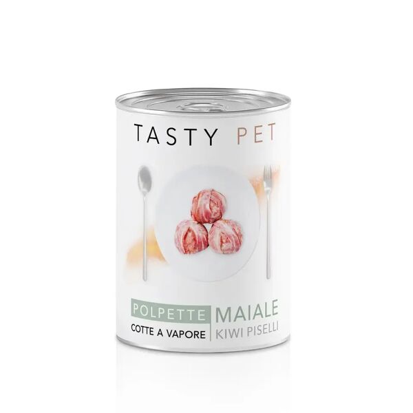 tasty pet cat lattina polpette multipack 12x130g maiale