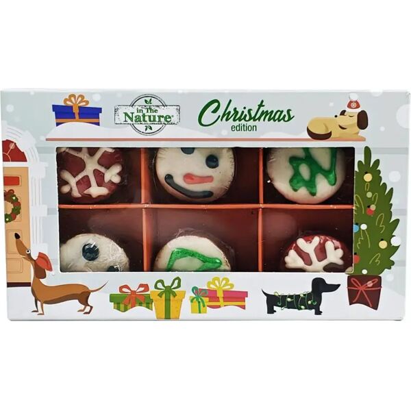 in the nature dog cookies box natale 1pz