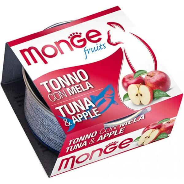 monge fruits cat lattina multipack 24x80g tonno con mela