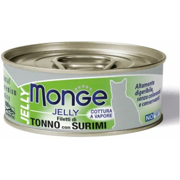 monge cat lattina multipack 24x80g tonno e surimi