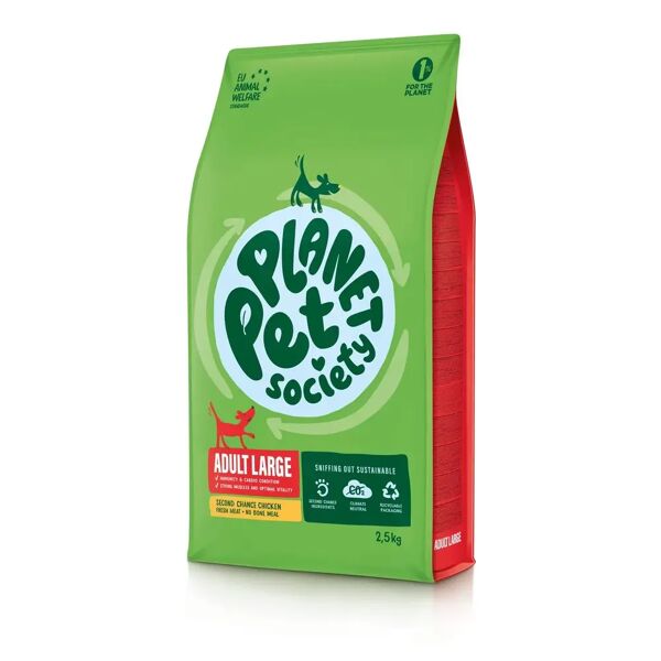 planet pet society dog adult large pollo 2.5kg