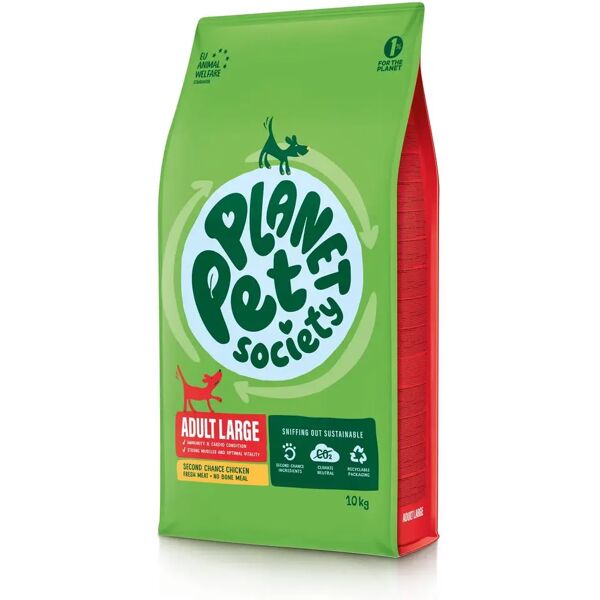 planet pet society dog adult large pollo 10kg