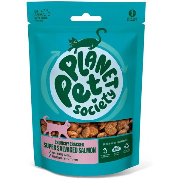 planet pet society cat snack crunchy cracker 50g salmone