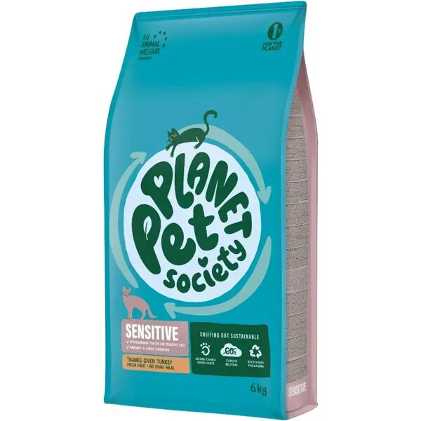 planet pet society cat sensitive tacchino 6kg