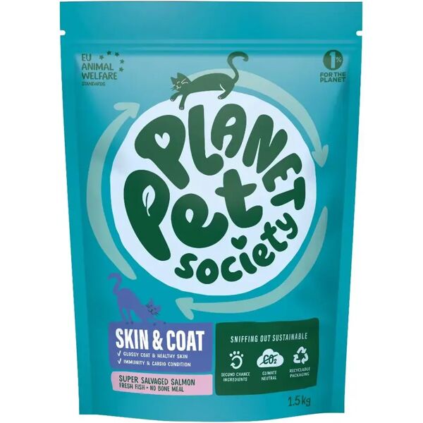 planet pet society cat skin&coat salmone 1.5kg